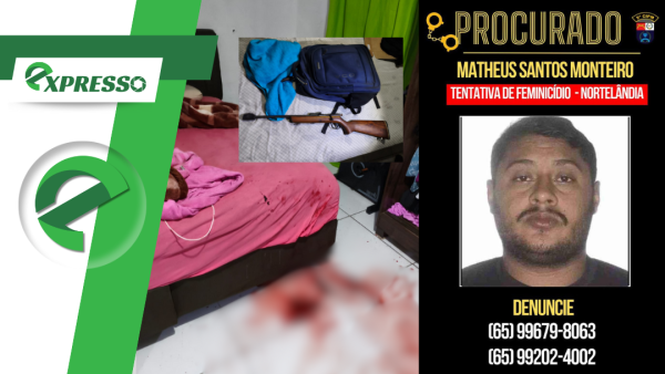 Tentativa de feminicídio em Nortelândia: mulher é esfaqueada dentro de casa; suspeito está foragido