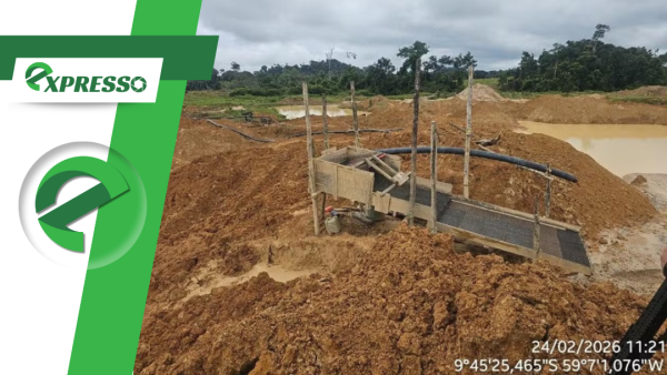 Garimpo ilegal é fechado pela PM em área desmatada no interior de Mato Grosso